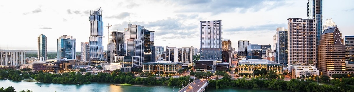 The city skyline of Houston, Texas