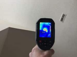thermal sensor raccoon in attic inspection