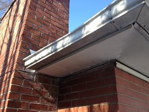 A sealed fascia board that keeps out squirrels